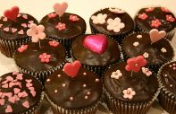 chocolate fudge muffins - Chocolate fudge cake muffins with rich dark chocolate ganache topping