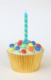 birthday muffin, blue - 