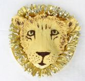 Lion Cake - Our best selling cake, which we make in all shapes and sizes.  A moist chocolate cake with a melt in the mouth chocolate ganache topping.  A sophisticated cake, because it is not over sweet. Here it was modeled into a lion head and decorated with a white chocolate icing recipe.